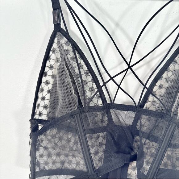 NWT Victorias Secret Lingerie Starburst Longline Unlined Triangle Bralette Small - Picture 7 of 9